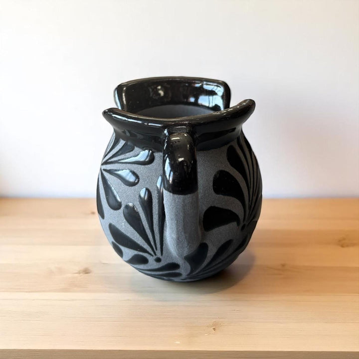 Hand Painted Black Clay and Black Mexican Rustic Napkin Holder (Cielito Lindo Inspired)