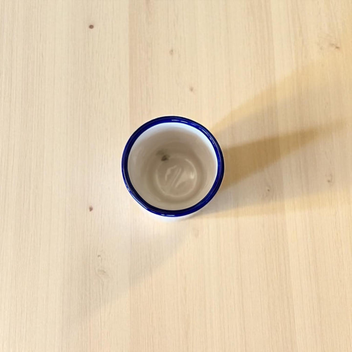 Beautiful Hand Painted Dark Blue & Multicolor Floral Talavera Pitcher and 6 Cups Set