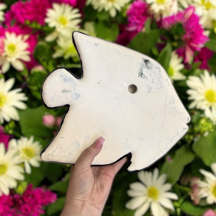 Vibrant Hand Painted Mexican Talavera Fish Wall Decor (Varying Design)