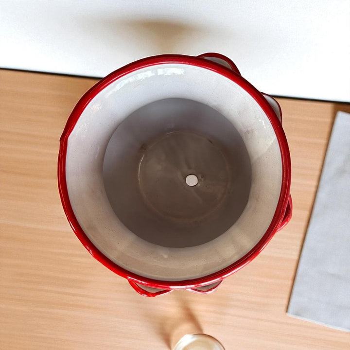 Handpainted Talavera Large Strawberry Planter Pot, Assorted Colors (Varying Design) – Free Shipping (Contiguous U.S. Only)