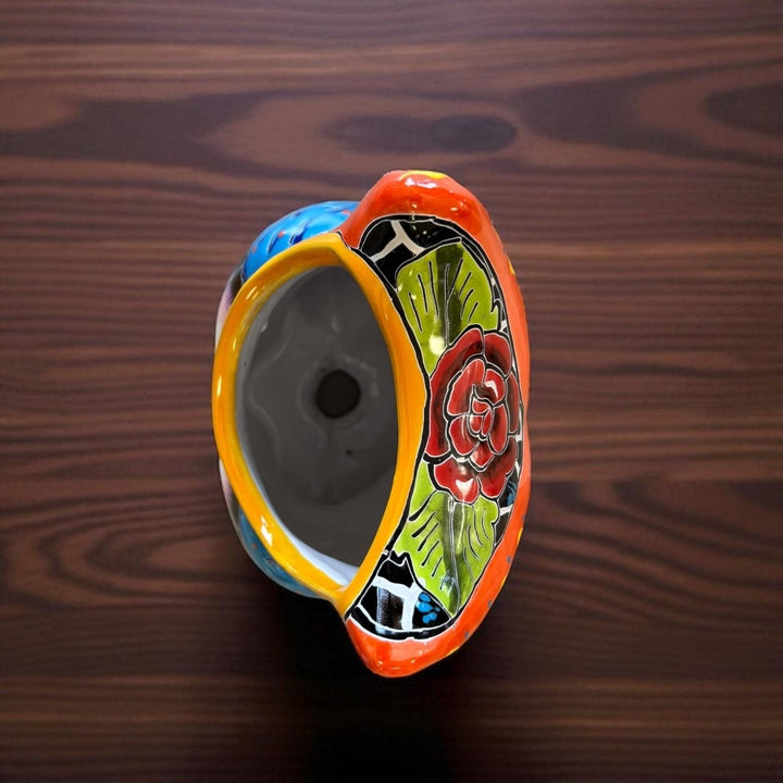 Beautiful Hand Painted Colorful Talavera Owl Planter Pot (Varying Design)