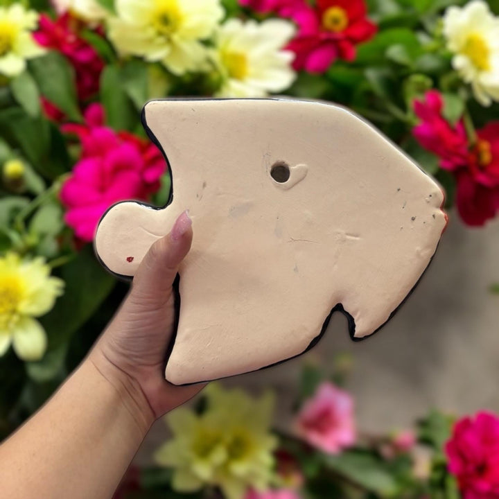 Vibrant Hand Painted Talavera Small Fish Wall Decor (Varying Design)