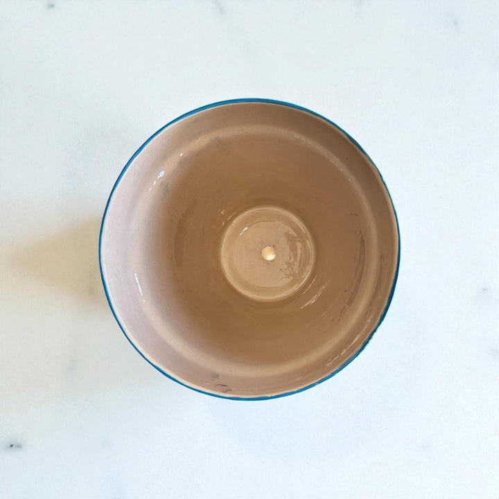 Hand Painted Mexican Talavera Planter Pot, Black Floral Virgin de Guadalupe – Free Shipping (Contiguous U.S. Only)