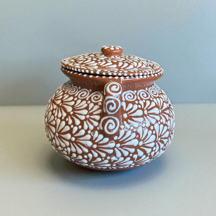 Hand Painted Rustic Talavera Tureen Frijolera-Style “Sopera” (Cielito Lindo Inspired)