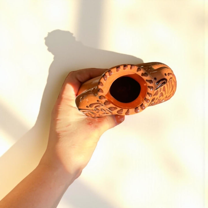 Hand Painted Mexican Talavera Greece-Inspired Wall Vase – Assorted Designs