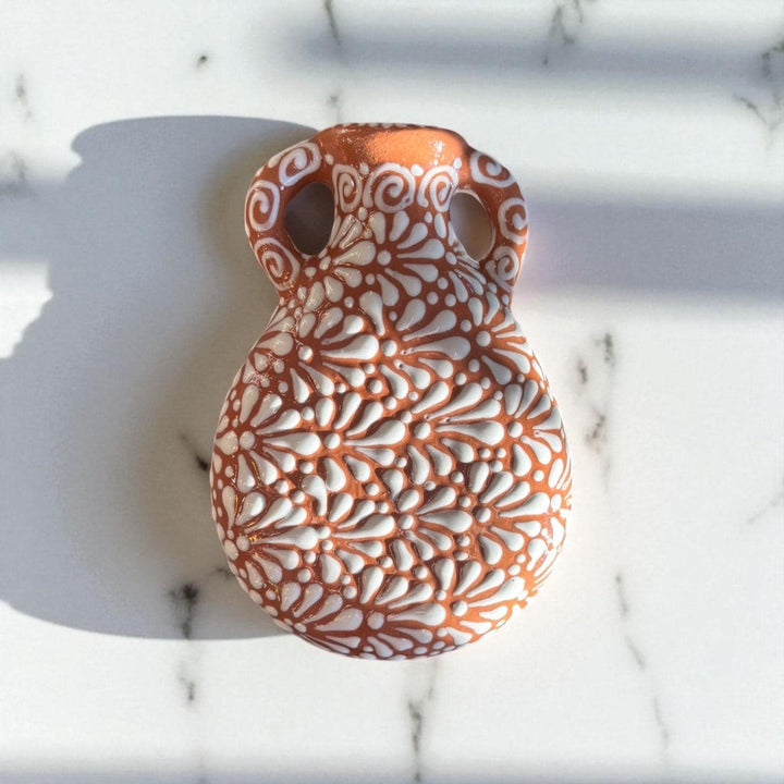 Hand Painted Mexican Talavera Greece-Inspired Wall Vase – Assorted Designs