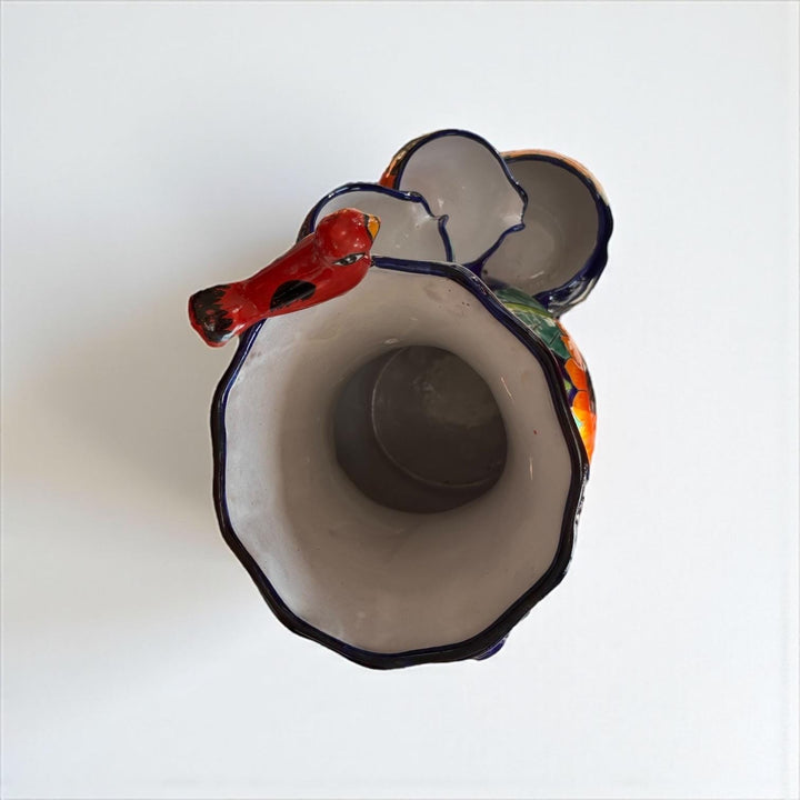 Beautiful Hand-Painted Talavera Sunflower Tabletop Water Fountain – Free Shipping (Contiguous U.S. Only)