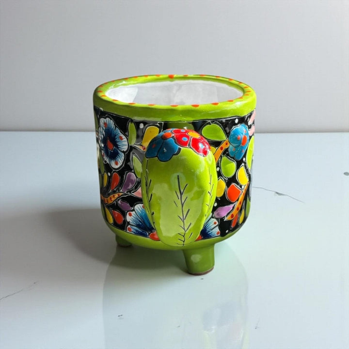 Cute Hand Painted Talavera Cactus Planter Pot – Assorted Colors