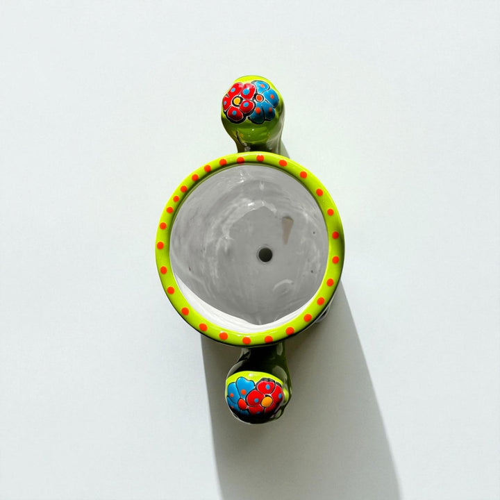 Cute Hand Painted Talavera Cactus Planter Pot – Assorted Colors