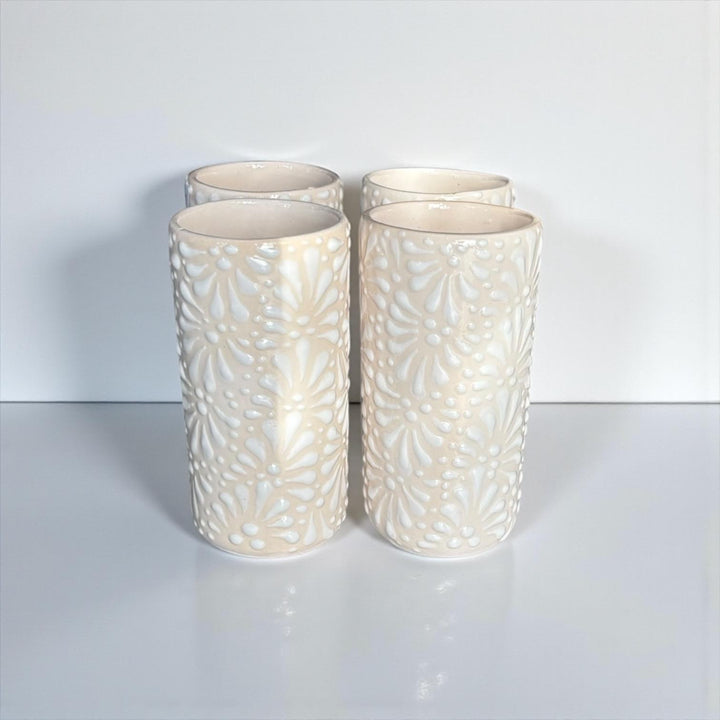 Beautiful Hand Painted Ivory & White Talavera (Cielito Lindo Inspired) – Assorted Quantities