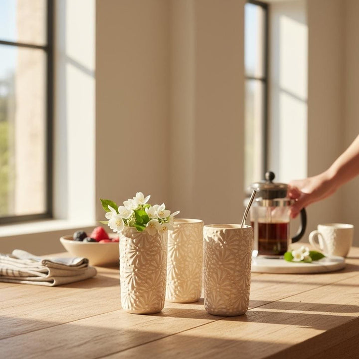 Beautiful Hand Painted Ivory & White Talavera (Cielito Lindo Inspired) – Assorted Quantities