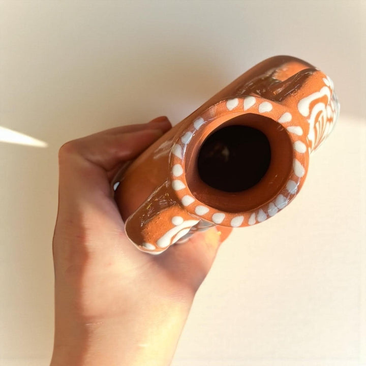 Hand Painted Mexican Talavera Greece-Inspired Wall Vase – Assorted Designs