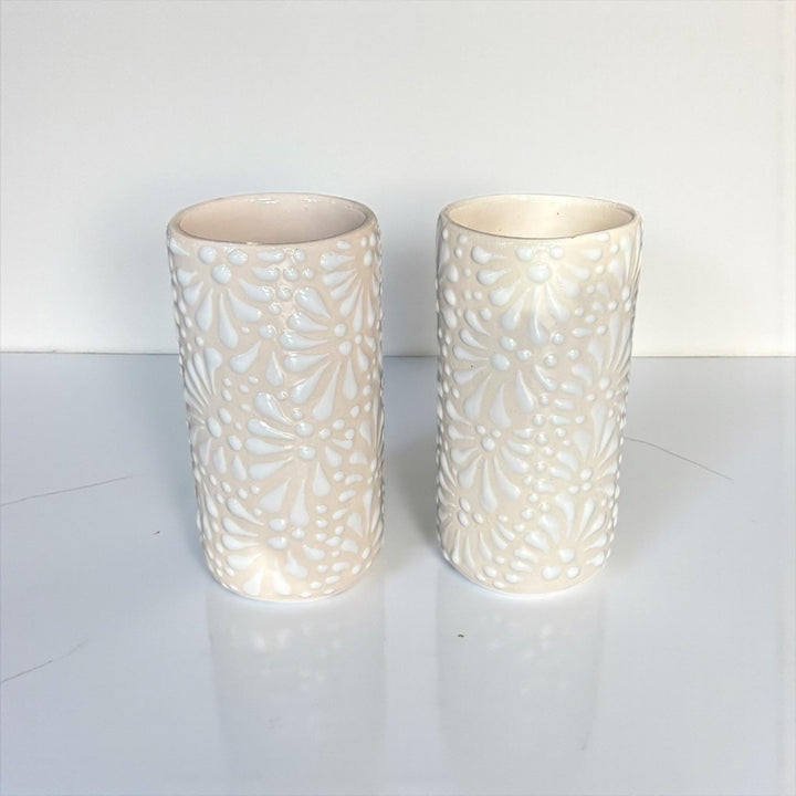 Beautiful Hand Painted Ivory & White Talavera (Cielito Lindo Inspired) – Assorted Quantities